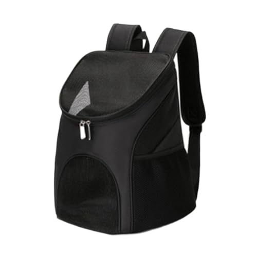 MagiDeal Cat Backpack Carrier Pet Carrier Bag Leichte robuste bequem belüftete tragbare für Katzenpuppen -Häschen im Freien im Freien, Schwarz von MagiDeal