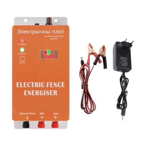 MagiDeal Electric Fence, elektrisches Zaunladegerät, einfach zu bedienen, 5 km, Viehzubehör, Controller für Vifle von MagiDeal