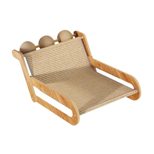 MagiDeal Erhöhtes Katzenbett, Katzen-Sisal-Loungesessel, Haustiermöbel, Katzenkratzbrett, Katzen-Strandstuhl, Katzenkratzbrett für Welpen, Hauskatzen, Mit Kugel MagiDeal Erhöhtes Katzenbett, Katzen-Sisal-Loungesessel, Haustiermöbel, Katzenkratzbrett, Katzen-Strandstuhl, Katzenkratzbrett für Welpen, Hauskatzen, Mit Kugel von MagiDeal