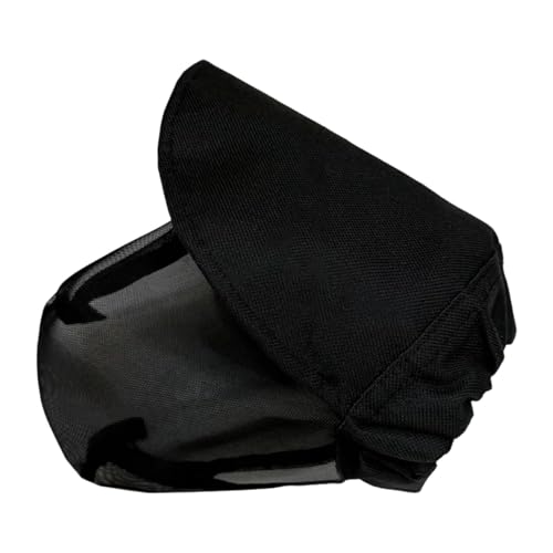 MagiDeal Feldschutz für Hunde, Hunde-Fuchsschwanzmaske, atmungsaktives Netzgewebe gegen Fuchsschwänze, Dornen, Stöcke, Felsen, Hunde, Kopfbedeckung, Schwarz XL von MagiDeal