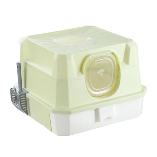 MagiDeal Geschlossene Katzentoilette, Katzentoilette mit Haube, Sandkasten, hohe Kapazität, mit Schaufel, Katzentoilette, Tiefe Katzentoilette für Kätzchen und, GrÜn MagiDeal Geschlossene Katzentoilette, Katzentoilette mit Haube, Sandkasten, hohe Kapazität, mit Schaufel, Katzentoilette, Tiefe Katzentoilette für Kätzchen und, GrÜn von MagiDeal