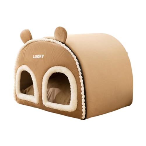 MagiDeal Geschlossenes Katzenhaus für den Innenbereich, warme Höhle, 50 x 40 x 40 cm, vielseitig einsetzbar für Herbst und Winter, Haustierbedarf, rutschfeste, Braun MagiDeal Geschlossenes Katzenhaus für den Innenbereich, warme Höhle, 50 x 40 x 40 cm, vielseitig einsetzbar für Herbst und Winter, Haustierbedarf, rutschfeste, Braun von MagiDeal