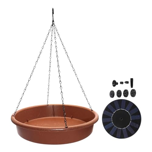 MagiDeal Hängendes Vogelbad, Solar-Wasserbrunnen, stabile Schüssel, Vintage-Design, Vogelbad, Vogelfutterspender für Hof, Hinterhof, Garten, Außendeck MagiDeal Hängendes Vogelbad, Solar-Wasserbrunnen, stabile Schüssel, Vintage-Design, Vogelbad, Vogelfutterspender für Hof, Hinterhof, Garten, Außendeck von MagiDeal