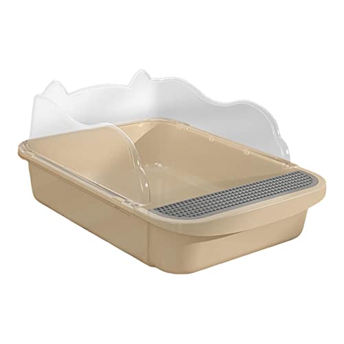 MagiDeal Halb geschlossene, offene Haustier-Katzentoilette, Toilette, Sandkasten, Bettpfanne, tragbare, hochseitige Haustier-Toilette für kleine, mittelgroße, 48x37x20cm Khaki MagiDeal Halb geschlossene, offene Haustier-Katzentoilette, Toilette, Sandkasten, Bettpfanne, tragbare, hochseitige Haustier-Toilette für kleine, mittelgroße, 48x37x20cm Khaki von MagiDeal