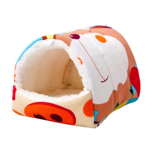 MagiDeal Halbgeschlossenes Hamsternest, Haustierversteck, kleines warmes holländisches Schweinehamsternest, Igel-Eichhörnchen-Hamsternest, warme Schlafhöhle, Orange M MagiDeal Halbgeschlossenes Hamsternest, Haustierversteck, kleines warmes holländisches Schweinehamsternest, Igel-Eichhörnchen-Hamsternest, warme Schlafhöhle, Orange M von MagiDeal