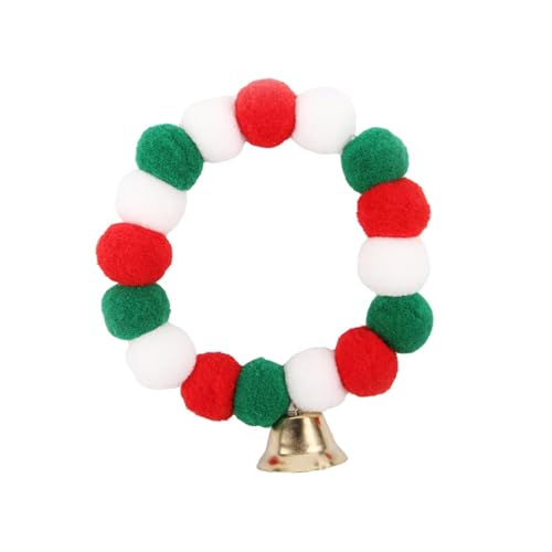 MagiDeal Halsbänder für Welpen und Kätzchen, Weihnachten, Haustierhalsband, bequem, niedliches Neujahrsgeschenk, Haustierhalsband, Halskette mit Glöckchen für, L von MagiDeal