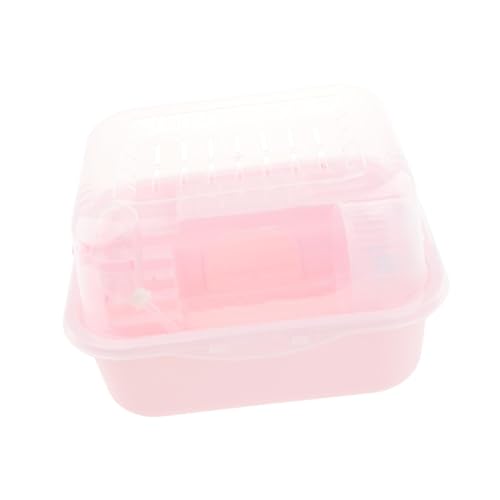 MagiDeal Hamster Käfig Hamsterhaus, Belüftung, leicht zu reinigende, atmungsaktive Kleinkäfiglebensraum für Ratten Mäuse Hamster Meerschweinchen, Rosa von MagiDeal