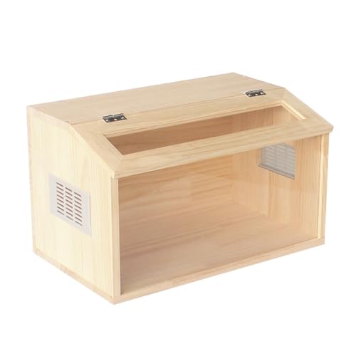 MagiDeal Hamsterhaus, Lebensraum, Holz, selbstgebaut, durchsichtiges Fenster, Versteck für Haustiere, zum Schlafen von Mäusen, Igeln, Chinchillas, MagiDeal Hamsterhaus, Lebensraum, Holz, selbstgebaut, durchsichtiges Fenster, Versteck für Haustiere, zum Schlafen von Mäusen, Igeln, Chinchillas, von MagiDeal