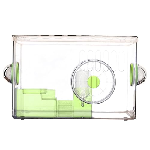 MagiDeal Hamsterkäfig, Lebensraum, atmungsaktiv, transparent, mit Belüftung, tragbares Hamstergehege, Kleintierkäfig für Igel, Meerschweinchen, GrÜn MagiDeal Hamsterkäfig, Lebensraum, atmungsaktiv, transparent, mit Belüftung, tragbares Hamstergehege, Kleintierkäfig für Igel, Meerschweinchen, GrÜn von MagiDeal