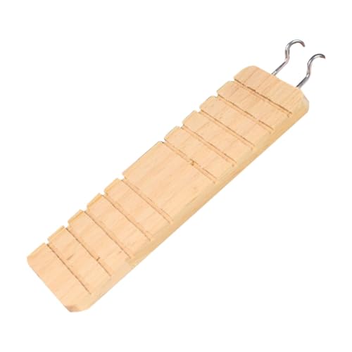 MagiDeal Hamsterleiter Kletterspielzeug lang mit Haken Terrarium Dekoration Treppe Käfig Dekor aus Holz für Vögel Kleintiere Mäuse Rennmäuse von MagiDeal