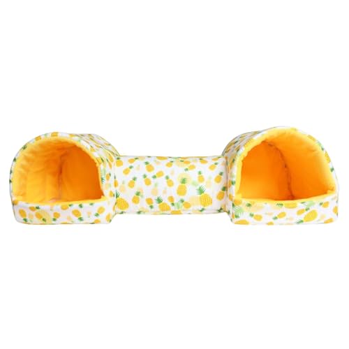 MagiDeal Hamsterversteck, Meerschweinchentunnel und -Bett, tragbare Röhre, Selbstunterhaltungshabitat, Meerschweinchenbett, Kleintierhaus für Ratten, Gelbe Ananas MagiDeal Hamsterversteck, Meerschweinchentunnel und -Bett, tragbare Röhre, Selbstunterhaltungshabitat, Meerschweinchenbett, Kleintierhaus für Ratten, Gelbe Ananas von MagiDeal