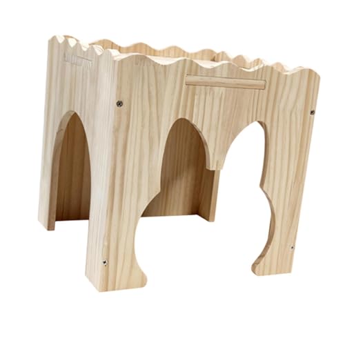 MagiDeal Hamsterversteck, Zwerghasenhütte, Versteck, Holzhasenversteck, kleines Haustierschlosshaus für Igel, kleines Haustier, Hamster, B MagiDeal Hamsterversteck, Zwerghasenhütte, Versteck, Holzhasenversteck, kleines Haustierschlosshaus für Igel, kleines Haustier, Hamster, B von MagiDeal