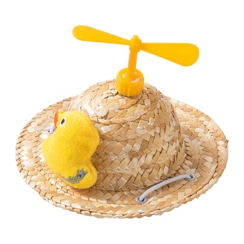 MagiDeal Handgewebter Strohhut für Hunde, Sonnenschutzkappe, Accessoire, leicht zu tragen, Katzenhut, Kopfbedeckung, Katzen-Visierhut, Haustier-Accessoire für, Ente MagiDeal Handgewebter Strohhut für Hunde, Sonnenschutzkappe, Accessoire, leicht zu tragen, Katzenhut, Kopfbedeckung, Katzen-Visierhut, Haustier-Accessoire für, Ente von MagiDeal
