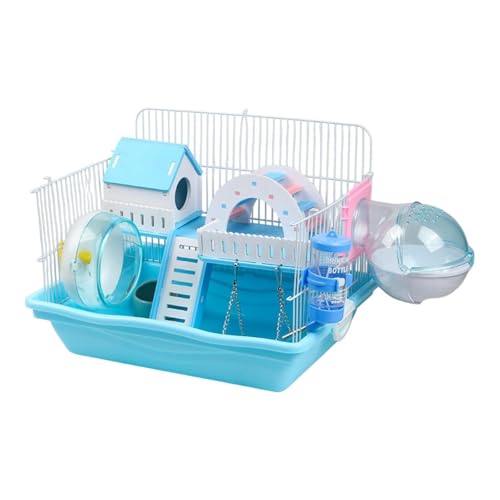 MagiDeal Haus Kleiner Tier Käfig 2 Tier kleine Tiere liefert Hamster Käfig Mauskäfig für Mäuse afrikanischer Igel von MagiDeal