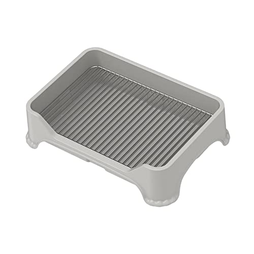 MagiDeal Haustier-Hunde-Toiletten-Katzen-Töpfchen-Pfanne Tragbarer Hunde-Töpfchen-Pad-Halter Anti-Spritzer-Hundetrainings-Töpfchen-Tablett-Trainer-Ecke, GRAU MagiDeal Haustier-Hunde-Toiletten-Katzen-Töpfchen-Pfanne Tragbarer Hunde-Töpfchen-Pad-Halter Anti-Spritzer-Hundetrainings-Töpfchen-Tablett-Trainer-Ecke, GRAU von MagiDeal