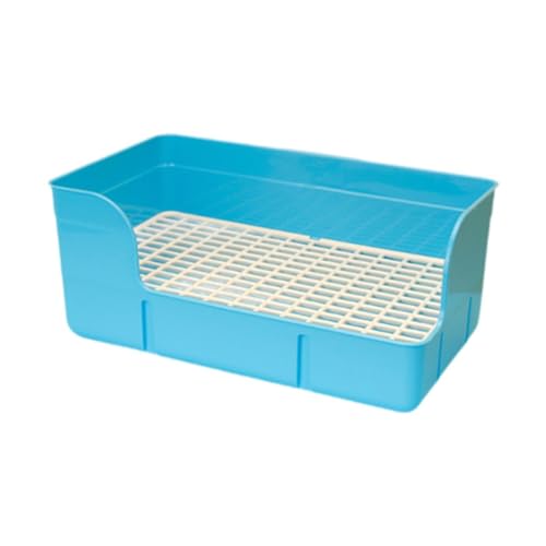 MagiDeal Haustier Kaninchen Müll Töpfchen Zug Pee Pan Tablett Bettpflege Eckstrauder Pfanne für Meerschweinchen Frettchen Hasenratten, Blau MagiDeal Haustier Kaninchen Müll Töpfchen Zug Pee Pan Tablett Bettpflege Eckstrauder Pfanne für Meerschweinchen Frettchen Hasenratten, Blau von MagiDeal