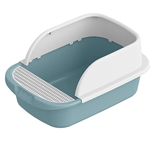 MagiDeal Haustier-Katzentoilette, tragbar, großer Raum, spritzwassergeschützt, abnehmbar, halbgeschlossene Sandbox, Katzentoilette für Kleintiere, Kätzchen, Blau52cmx36cmx21,5cm MagiDeal Haustier-Katzentoilette, tragbar, großer Raum, spritzwassergeschützt, abnehmbar, halbgeschlossene Sandbox, Katzentoilette für Kleintiere, Kätzchen, Blau52cmx36cmx21,5cm von MagiDeal