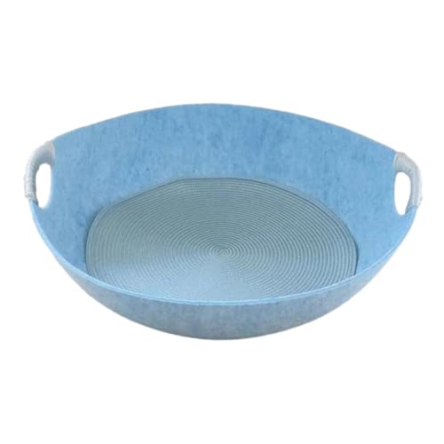 MagiDeal Haustierbett, kleines Hundebett, leicht, atmungsaktiv, Haustierbedarf, rund, gemütlich, abnehmbare Matte, Filz-Haustierbett, Katzennest, Kätzchen, Blau MagiDeal Haustierbett, kleines Hundebett, leicht, atmungsaktiv, Haustierbedarf, rund, gemütlich, abnehmbare Matte, Filz-Haustierbett, Katzennest, Kätzchen, Blau von MagiDeal