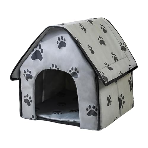 MagiDeal Haustierhaus, Zwinger, Katzenbett, weicher Unterschlupf für Katzen, kleine Hunde, Kitty, zusammenklappbares Versteck, Welpenhöhle, Hundebetthaus, grau MagiDeal Haustierhaus, Zwinger, Katzenbett, weicher Unterschlupf für Katzen, kleine Hunde, Kitty, zusammenklappbares Versteck, Welpenhöhle, Hundebetthaus, grau von MagiDeal
