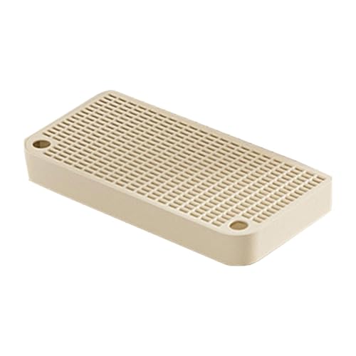 MagiDeal Haustierkatze Müllmatte Kitty Müllpolster Waschbarer Bodenteppich Katzenstreu Matte Falls fallend fallend für Innenkatzen, Beige von MagiDeal