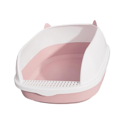 MagiDeal Hochseitige Katzentoilette, Bettpfanne für, Sandkasten, Tiefe Toilette, spritzwassergeschützt, tragbare Haustiertoilette, Katzentöpfchen, rosa L MagiDeal Hochseitige Katzentoilette, Bettpfanne für, Sandkasten, Tiefe Toilette, spritzwassergeschützt, tragbare Haustiertoilette, Katzentöpfchen, rosa L von MagiDeal