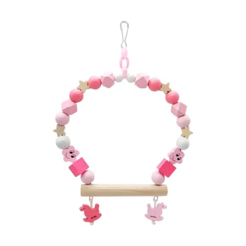 MagiDeal Hölzerner Vogelschwungbarsch Papagei Schwung Hängende Spielzeug stehende Papagei Käfig Hängende Schwung Vogel Barch für Papageien kleine Vögel, Rosa MagiDeal Hölzerner Vogelschwungbarsch Papagei Schwung Hängende Spielzeug stehende Papagei Käfig Hängende Schwung Vogel Barch für Papageien kleine Vögel, Rosa von MagiDeal
