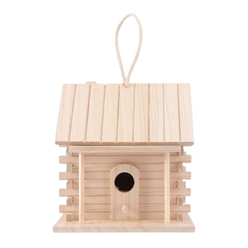 MagiDeal Holz Vogelhaus Holz Vogelhütte, Haustierversorgungen Lüftungsvogel Nistbox Vogelschutz für Terrasse, Außenanlage, Fenster von MagiDeal