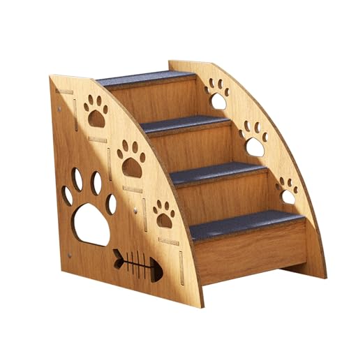 MagiDeal Holzstufen für Haustiere, Katzenleiter, Stabil Und Sicher, 4 Etagen MagiDeal Holzstufen für Haustiere, Katzenleiter, Stabil Und Sicher, 4 Etagen von MagiDeal