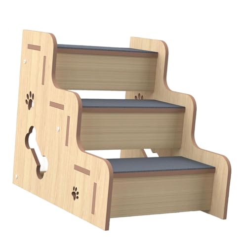 MagiDeal Holztreppenkatzen mit Holz, Haustier, weiche Nicht -Slip für Hochbettkatze Rampe für Kätzchen andere kleine Haustiere ältere Tiere Innenräume, 3 Schichten MagiDeal Holztreppenkatzen mit Holz, Haustier, weiche Nicht -Slip für Hochbettkatze Rampe für Kätzchen andere kleine Haustiere ältere Tiere Innenräume, 3 Schichten von MagiDeal