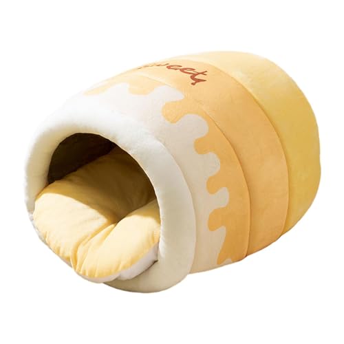 MagiDeal Honey Pot Katzenbett, Katzennest, selbstwärmender Innenzwinger, Schlummerplatz, gemütliches Hundenest, Katzenversteck für Kätzchen, Katzen, L Yellow MagiDeal Honey Pot Katzenbett, Katzennest, selbstwärmender Innenzwinger, Schlummerplatz, gemütliches Hundenest, Katzenversteck für Kätzchen, Katzen, L Yellow von MagiDeal