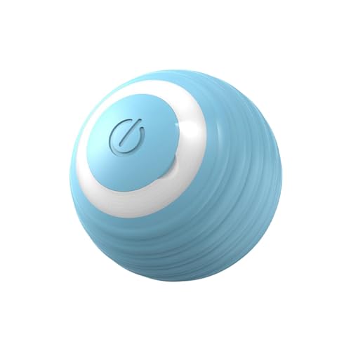 MagiDeal Hüpfender, rollender Ball, schwungvolle Haustierbälle, automatischer Katzenball, intelligenter beweglicher Katzenspielzeugball für die Instinktjagd, Blau von MagiDeal