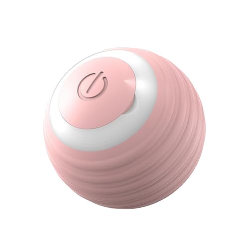 MagiDeal Hüpfender, rollender Ball, schwungvolle Haustierbälle, automatischer Katzenball, intelligenter beweglicher Katzenspielzeugball für die Instinktjagd, Rosa von MagiDeal