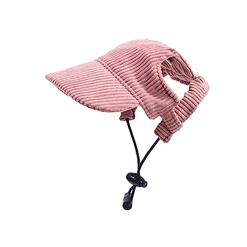 MagiDeal Hunde-Schirmmütze, Haustier-Sporthut, passende Hüte, modischer Hunde-Sonnenhut, Haustier-Outdoor-Kappen für kleine und mittelgroße Hunde, Rosa XS von MagiDeal