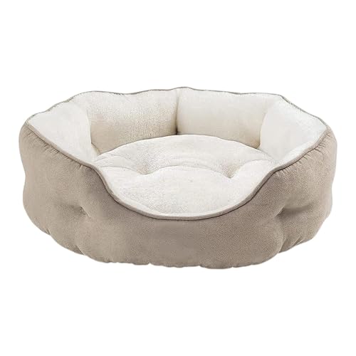 MagiDeal Hunde- und Katzenbett, rund, rutschfeste Unterseite, weiches, waschbares Haustier-Katzennest für Katzen oder kleine Hunde, Welpen, Hunde, Kätzchen, Khaki M MagiDeal Hunde- und Katzenbett, rund, rutschfeste Unterseite, weiches, waschbares Haustier-Katzennest für Katzen oder kleine Hunde, Welpen, Hunde, Kätzchen, Khaki M von MagiDeal