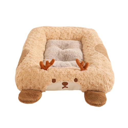 MagiDeal Hundebett, Katzenbetten für Hauskatzen, Heimtierbedarf, süße, weiche, gemütliche rutschfeste Matte, Couch, Haustier-Schlafbett für Katzen, Welpen, L Deer MagiDeal Hundebett, Katzenbetten für Hauskatzen, Heimtierbedarf, süße, weiche, gemütliche rutschfeste Matte, Couch, Haustier-Schlafbett für Katzen, Welpen, L Deer von MagiDeal