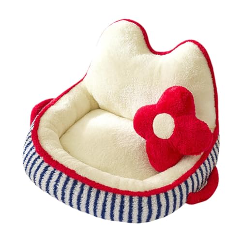 MagiDeal Hundebett-Sofa, weiches Schlafbett für Welpen, warmes Katzensofa für den Winter, süßes Katzenbett für Welpen, Katzen, Haustierbedarf, kleine Hunde, S MagiDeal Hundebett-Sofa, weiches Schlafbett für Welpen, warmes Katzensofa für den Winter, süßes Katzenbett für Welpen, Katzen, Haustierbedarf, kleine Hunde, S von MagiDeal