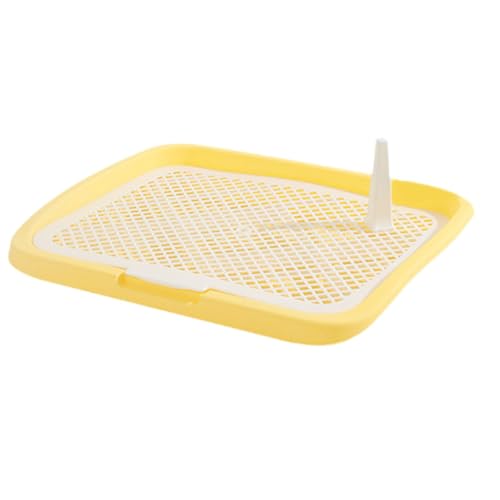MagiDeal Hundetoilette, Trainingstöpfchen, Innenbereich, offener Einstieg, Hundetoilette, Maschengitter, Toilette, abnehmbarer Pfosten für Kleintiere, Hase, gelber niedriger Zaun MagiDeal Hundetoilette, Trainingstöpfchen, Innenbereich, offener Einstieg, Hundetoilette, Maschengitter, Toilette, abnehmbarer Pfosten für Kleintiere, Hase, gelber niedriger Zaun von MagiDeal