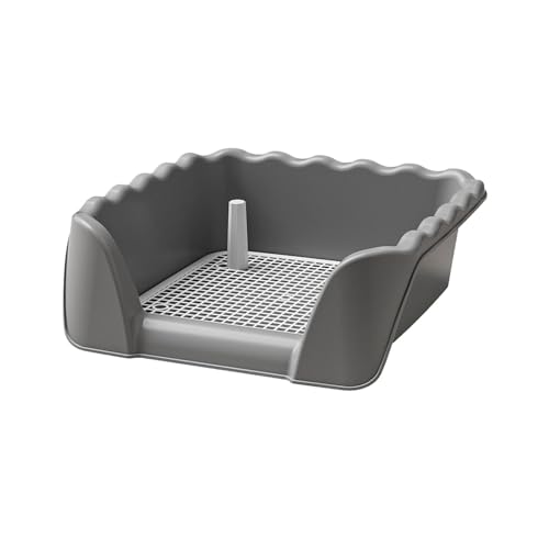 MagiDeal Hundetoilette, abnehmbare Katzentoilette, Trainingstoilettenschale, abnehmbar, für kleine Tiere, Kaninchen, draußen und drinnen, grau MagiDeal Hundetoilette, abnehmbare Katzentoilette, Trainingstoilettenschale, abnehmbar, für kleine Tiere, Kaninchen, draußen und drinnen, grau von MagiDeal