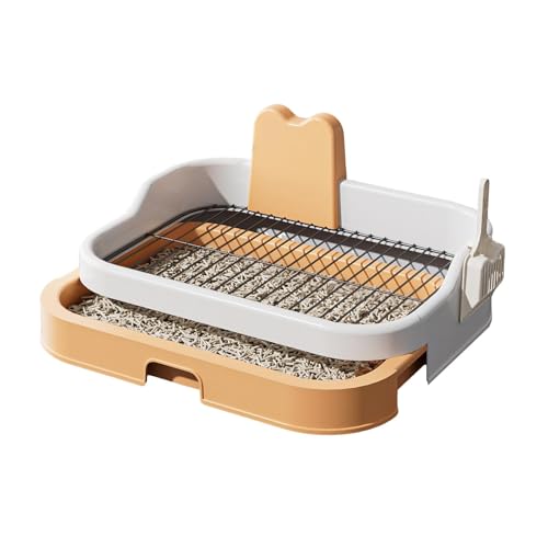 MagiDeal Hundetoilette für den Innenbereich, Töpfchen für kleine bis mittelgroße Hunde, Bettpfanne, Welpen-PIPI-Halter, Trainingsunterlage, Orangeweiß MagiDeal Hundetoilette für den Innenbereich, Töpfchen für kleine bis mittelgroße Hunde, Bettpfanne, Welpen-PIPI-Halter, Trainingsunterlage, Orangeweiß von MagiDeal