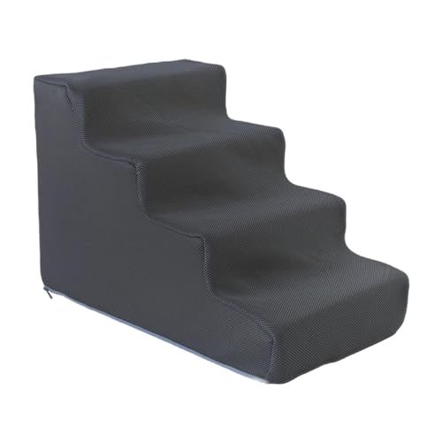 MagiDeal Hundetreppe, Haustierstufen, Rampe, vielseitiges Haustierzubehör, Welpentreppe, leicht, Abnehmbarer Bezug, hochdichter Schwamm für kleine Hunde, 4-stufiges Dunkelgrau MagiDeal Hundetreppe, Haustierstufen, Rampe, vielseitiges Haustierzubehör, Welpentreppe, leicht, Abnehmbarer Bezug, hochdichter Schwamm für kleine Hunde, 4-stufiges Dunkelgrau von MagiDeal
