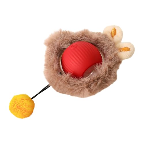 MagiDeal Interaktiver Katzenspielzeugball, beweglicher Ball, leicht mit leichtem Haustierball, lustiges Katzenrollballspielzeug für Kätzchen, Erwachsene, Rot MagiDeal Interaktiver Katzenspielzeugball, beweglicher Ball, leicht mit leichtem Haustierball, lustiges Katzenrollballspielzeug für Kätzchen, Erwachsene, Rot von MagiDeal