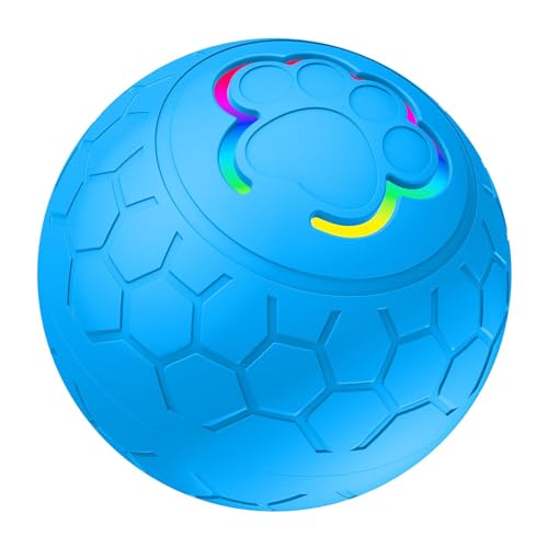 MagiDeal Interaktives Hundespielzeug, intelligent bewegliches Hundespielzeug mit Ball, Sich selbst bewegender und rollender Ball, rollendes Hundespielzeug, Blau von MagiDeal