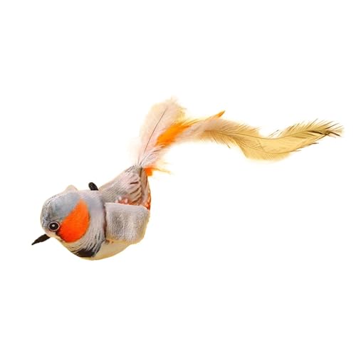 MagiDeal Interaktives Katzenspielzeug, zwitscherndes Vogelspielzeug mit Ton, einziehbarer Türhänger, Katzenminze-Spielzeug, Katzenspielzeug für kleine Tiere, Grau MagiDeal Interaktives Katzenspielzeug, zwitscherndes Vogelspielzeug mit Ton, einziehbarer Türhänger, Katzenminze-Spielzeug, Katzenspielzeug für kleine Tiere, Grau von MagiDeal
