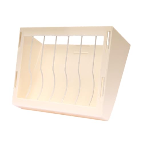 MagiDeal Kaninchen -Heu -Feeder -Rack Grashalter Hütte Heuspeicher Feeder Fütterungsregal Hütte Accessoires für Hamster Meerschweinchen Igel Igel, Beige von MagiDeal