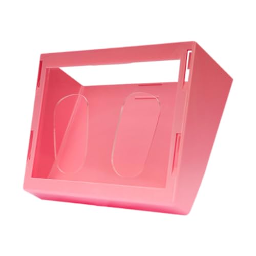 MagiDeal Kaninchen -Heu -Feeder kleine Tier Heukrise, Bequeme, weniger verschwendete Hasenfuttermittel -Rack -Lebensmittelspender für Haustiere kleines Tier, Rosa von MagiDeal