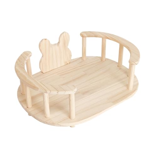 MagiDeal Kaninchenbett aus Holz, einfach zu montieren, stabiles Spielhaus für den Innenbereich, Schlafplatz für Kleintiere für Kaninchen, Meerschweinchen, Oval MagiDeal Kaninchenbett aus Holz, einfach zu montieren, stabiles Spielhaus für den Innenbereich, Schlafplatz für Kleintiere für Kaninchen, Meerschweinchen, Oval von MagiDeal