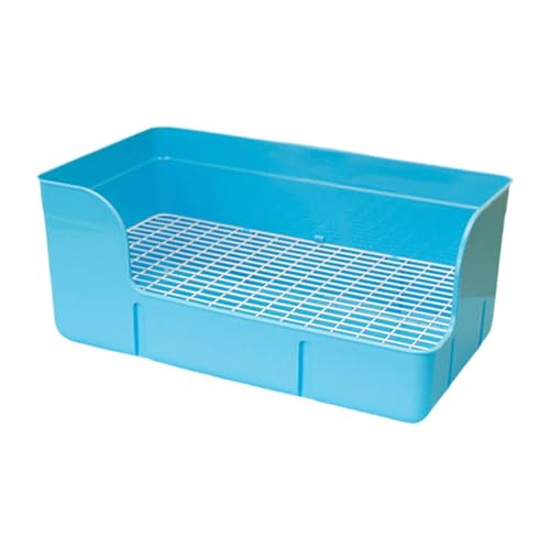 MagiDeal Kaninchenstrauder Pfanne Töpfchen Pee Pan Tablett Ecke Toilettenkasten Haustier Toilette für Katzen kleine Tiere Kaninchen Ratten Käfigzubehör, Blau MagiDeal Kaninchenstrauder Pfanne Töpfchen Pee Pan Tablett Ecke Toilettenkasten Haustier Toilette für Katzen kleine Tiere Kaninchen Ratten Käfigzubehör, Blau von MagiDeal