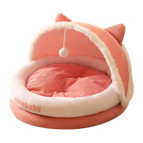 MagiDeal Katzenbett für Hauskatzen, halbgeschlossenes Hunde- und Katzennest, Schlafzubehör für Haustiere, rutschfestes Katzenbett, Höhle, Katzenzelt für, Pink L MagiDeal Katzenbett für Hauskatzen, halbgeschlossenes Hunde- und Katzennest, Schlafzubehör für Haustiere, rutschfestes Katzenbett, Höhle, Katzenzelt für, Pink L von MagiDeal