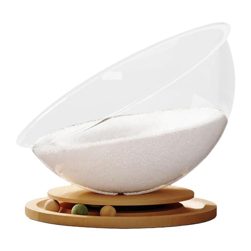 MagiDeal Katzenbett in Raumkapselform, Kätzchennester, einfacher Aufbau, Aktivitätszentrum, stabil, für drinnen und draußen, Trackbälle, Spielzeug, leicht zu, Wood with Mat S MagiDeal Katzenbett in Raumkapselform, Kätzchennester, einfacher Aufbau, Aktivitätszentrum, stabil, für drinnen und draußen, Trackbälle, Spielzeug, leicht zu, Wood with Mat S von MagiDeal