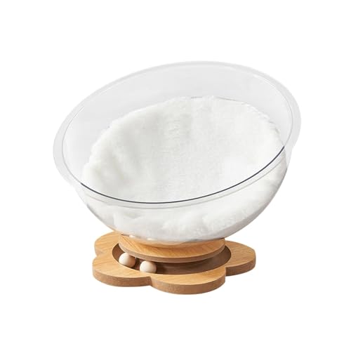 MagiDeal Katzenbett in Raumkapselform, für Innenkatzen, kleine Haustiere, Bettspielzeug, durchsichtiges Katzenmöbel, universelles Katzenbett und Spielzeug, Blume mit Polster MagiDeal Katzenbett in Raumkapselform, für Innenkatzen, kleine Haustiere, Bettspielzeug, durchsichtiges Katzenmöbel, universelles Katzenbett und Spielzeug, Blume mit Polster von MagiDeal